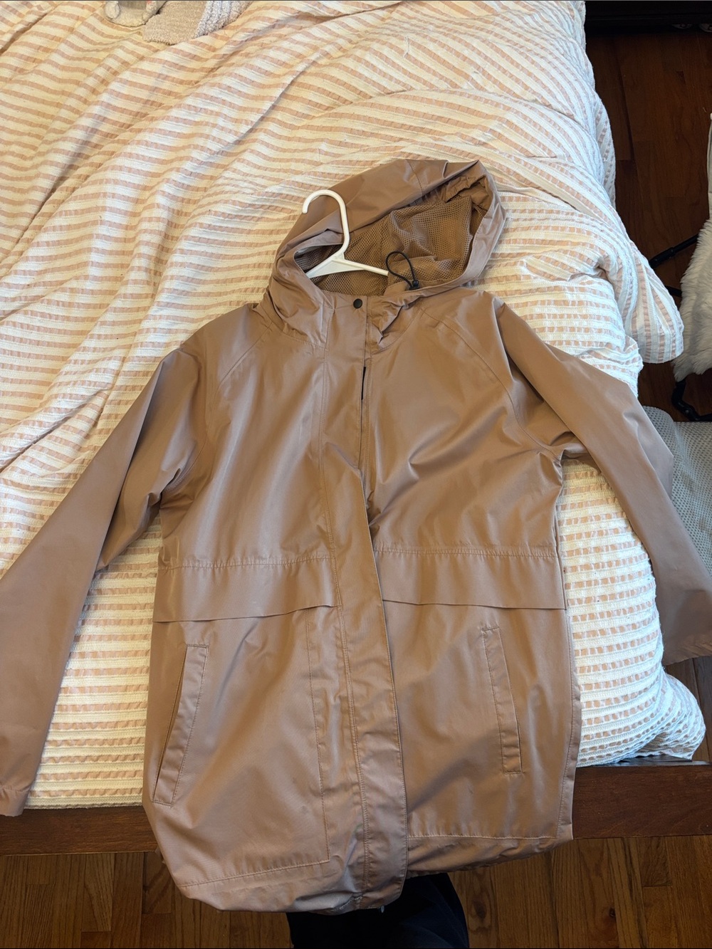 Mondetta Taupe Hooded Ski Snow Jacket